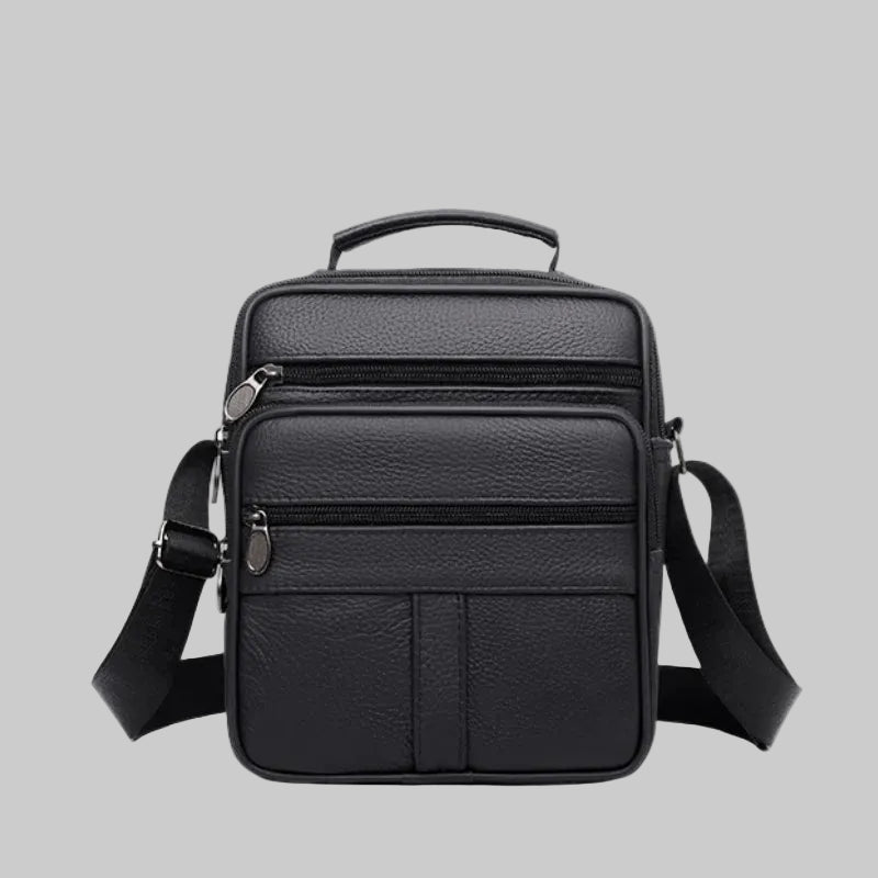 Multi Section Black Sling Bag