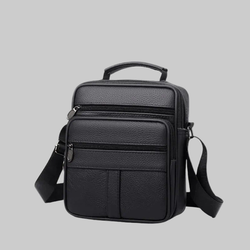 Multi Section Black Sling Bag