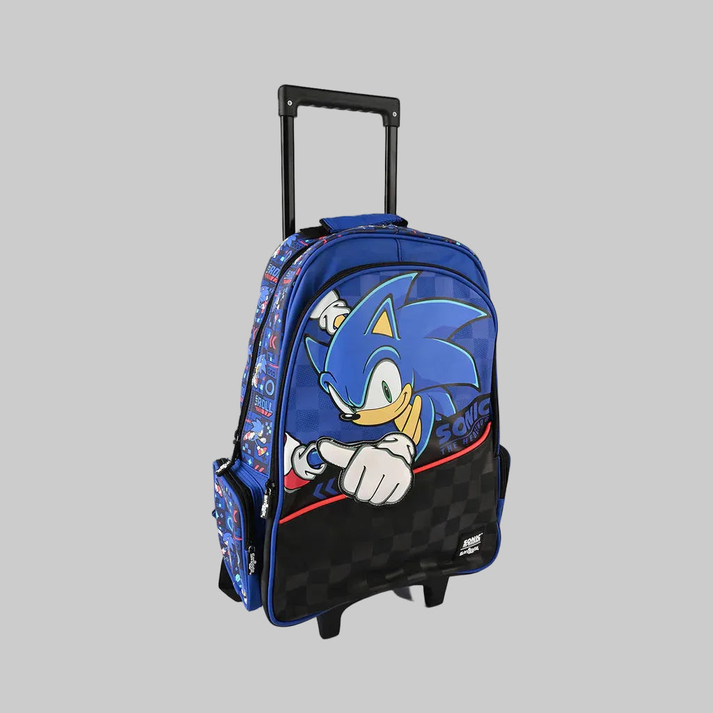 Blue Character Trolley School Bag