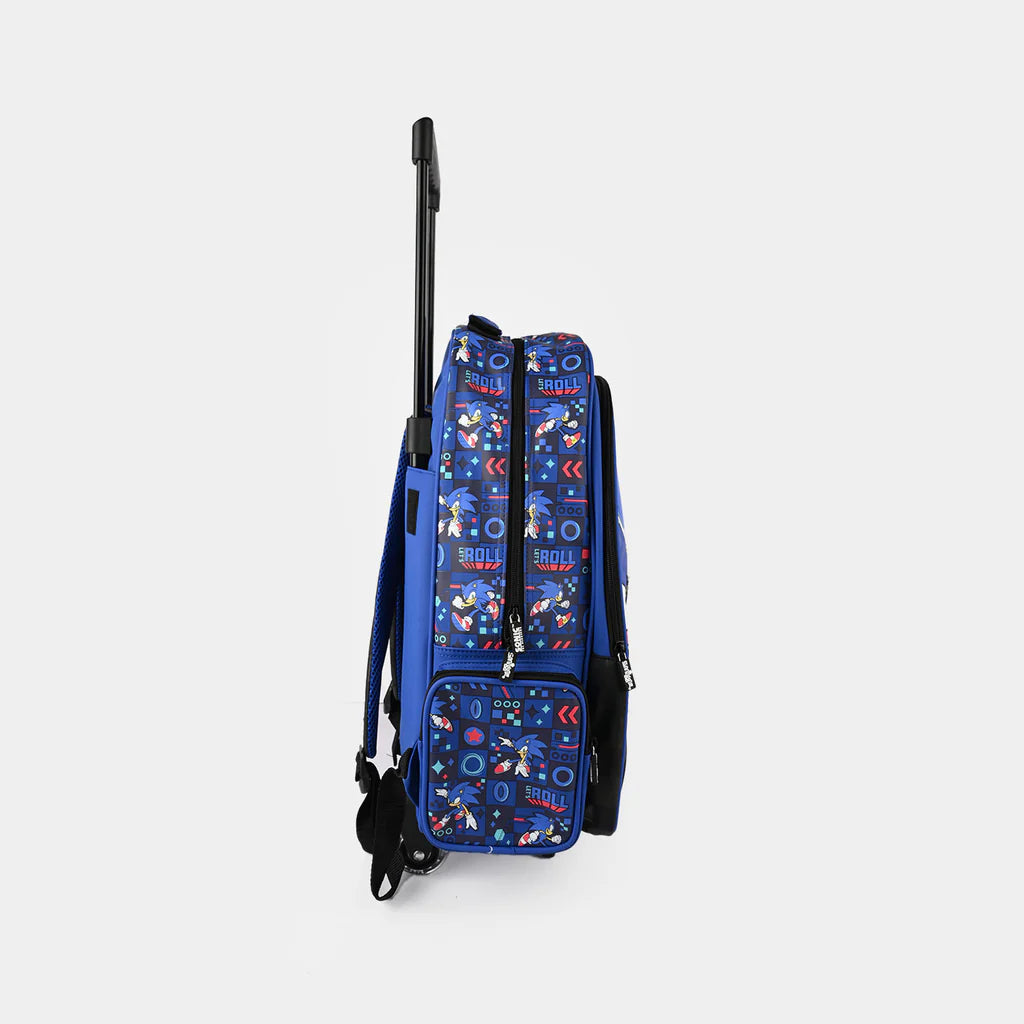 Blue Character Trolley School Bag